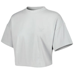 Gray Chicago Bulls Lusso Women's Nola Faded Tonal Cropped T-Shirt sale | NBA