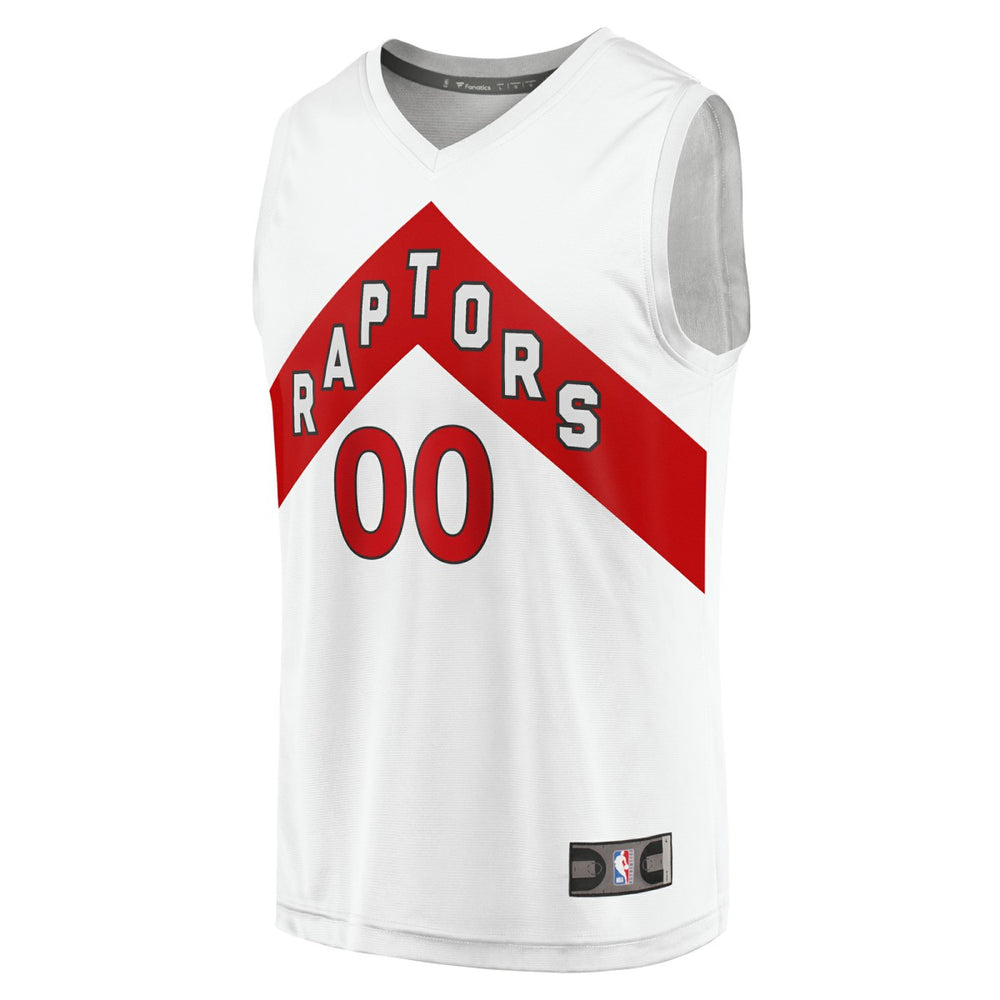 White Toronto Raptors Fast Break Custom Replica Jersey | NBA