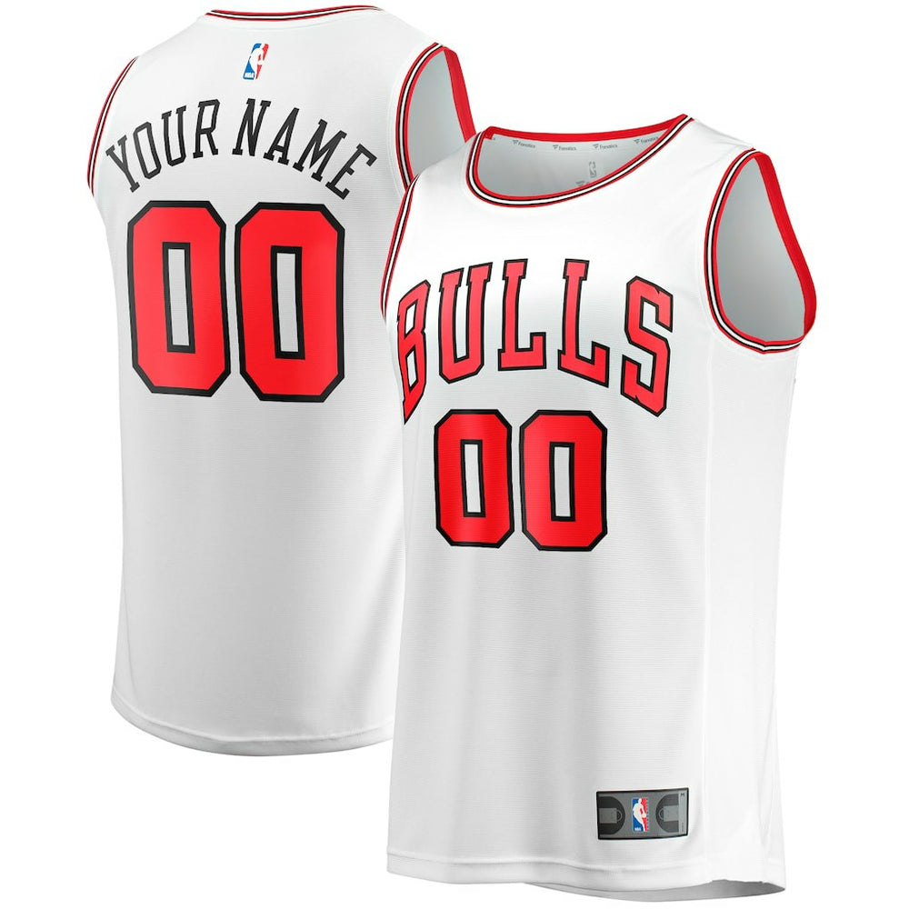 White Chicago Bulls Youth Fast Break Replica Custom Jersey sale | NBA