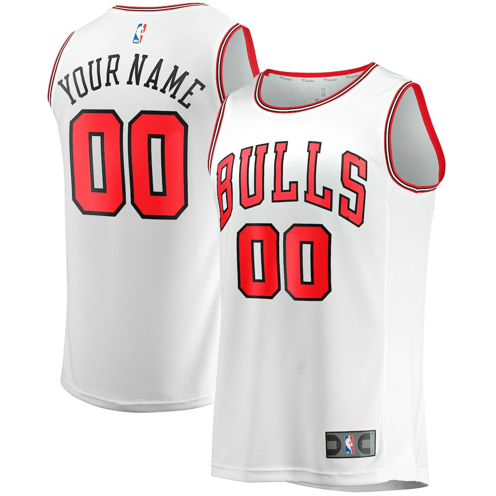 White Chicago Bulls Youth Fast Break Replica Custom Jersey sale | NBA
