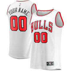 White Chicago Bulls Youth Fast Break Replica Custom Jersey sale | NBA