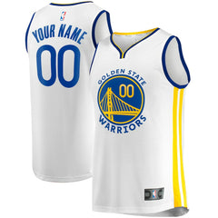 White Golden State Warriors Youth Fast Break Replica Custom Jersey sale | NBA