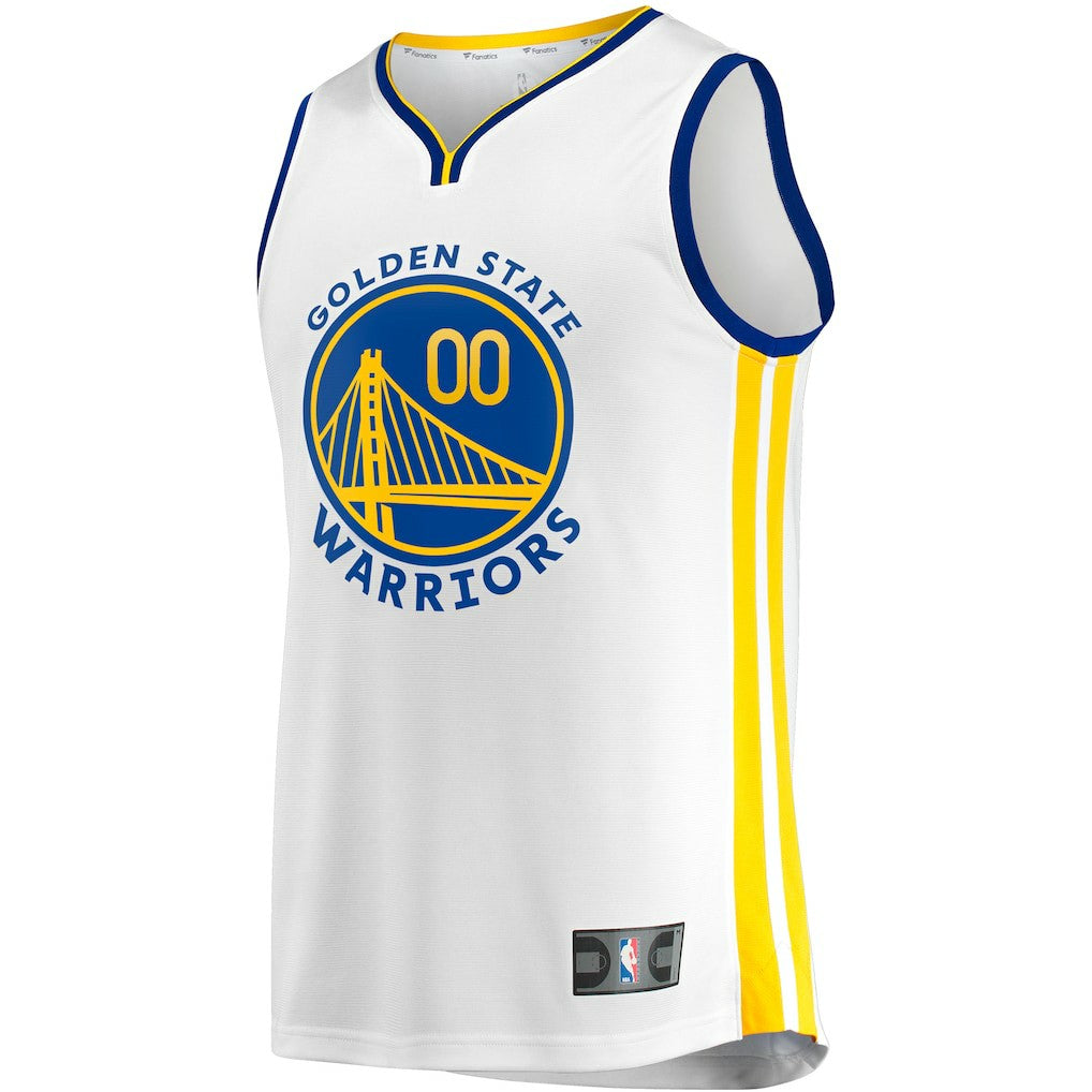 White Golden State Warriors Youth Fast Break Replica Custom Jersey sale | NBA