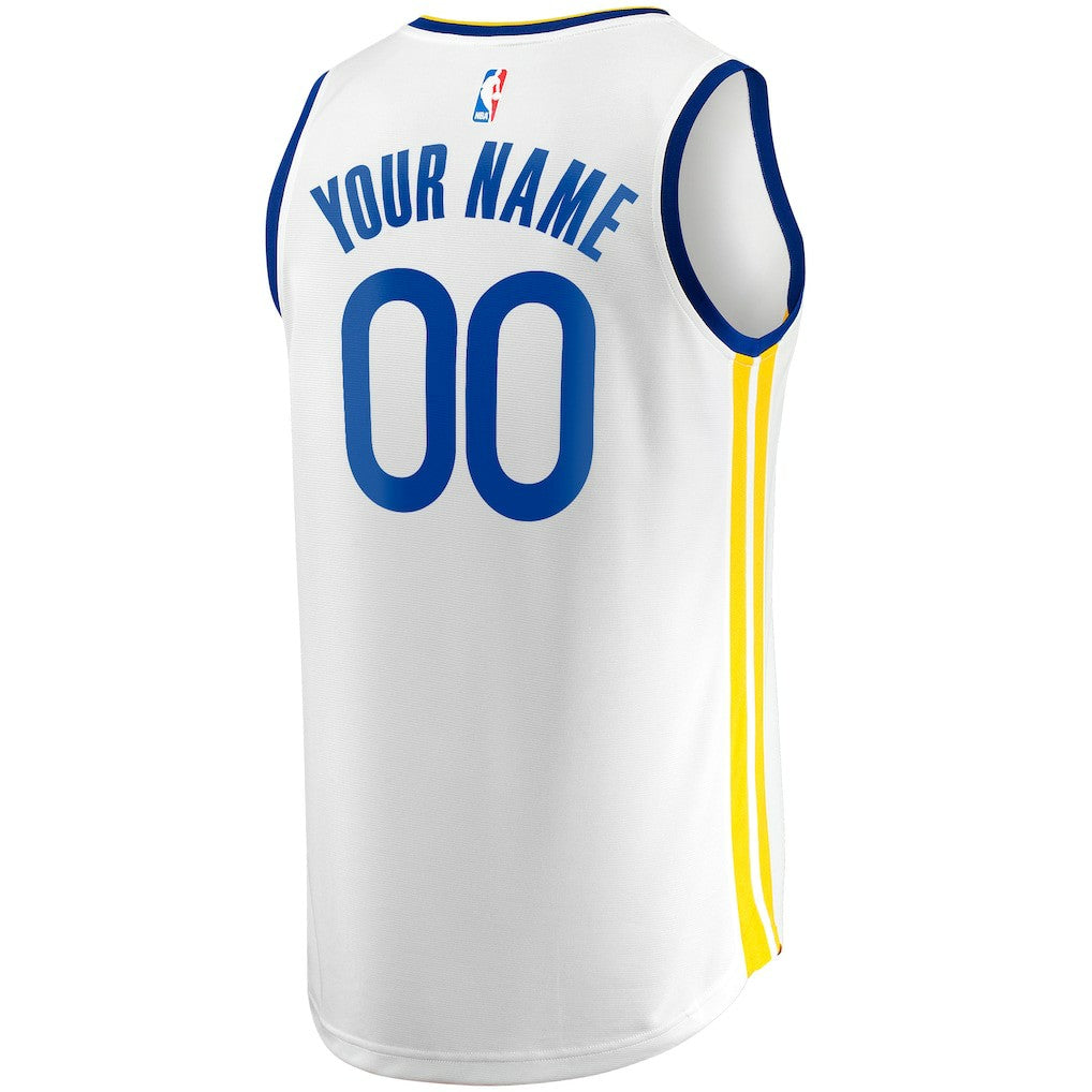 White Golden State Warriors Youth Fast Break Replica Custom Jersey sale | NBA