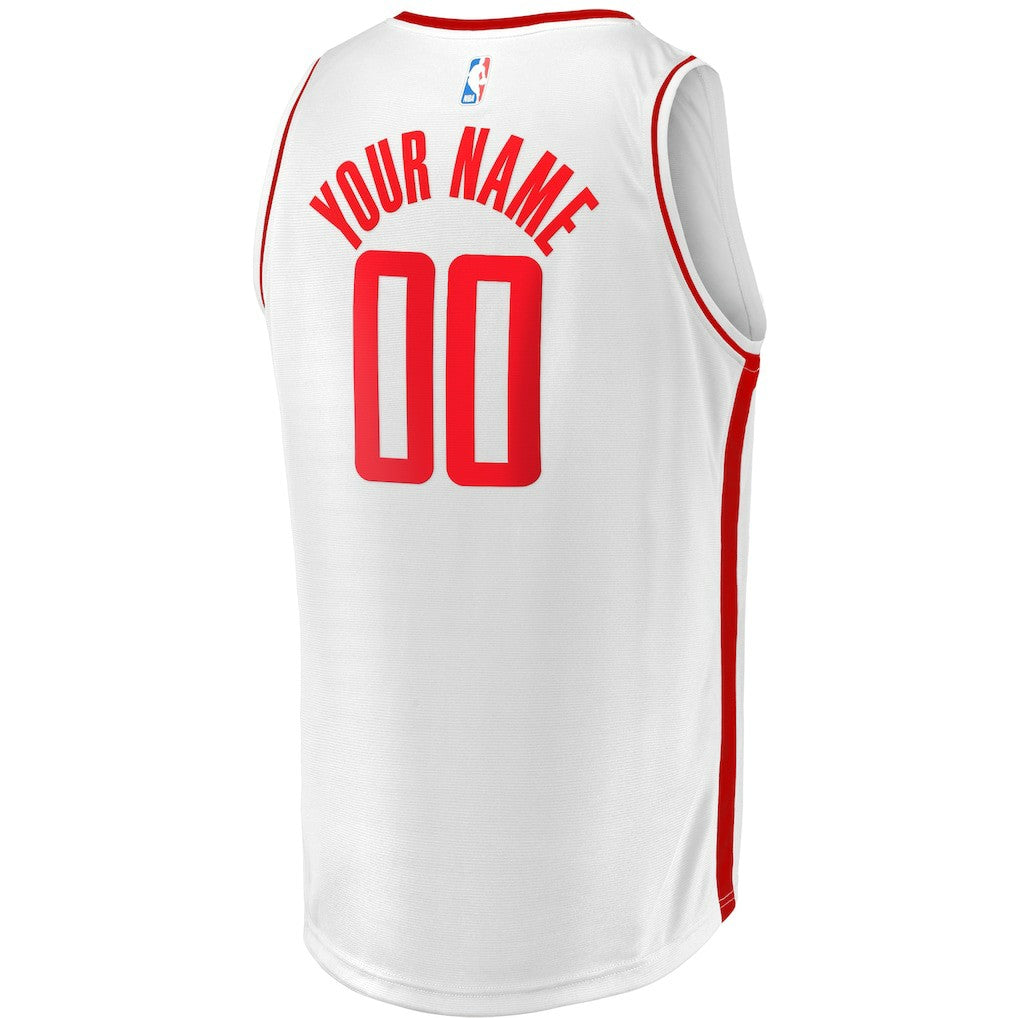 White Houston Rockets Youth Fast Break Replica Custom Jersey | NBA