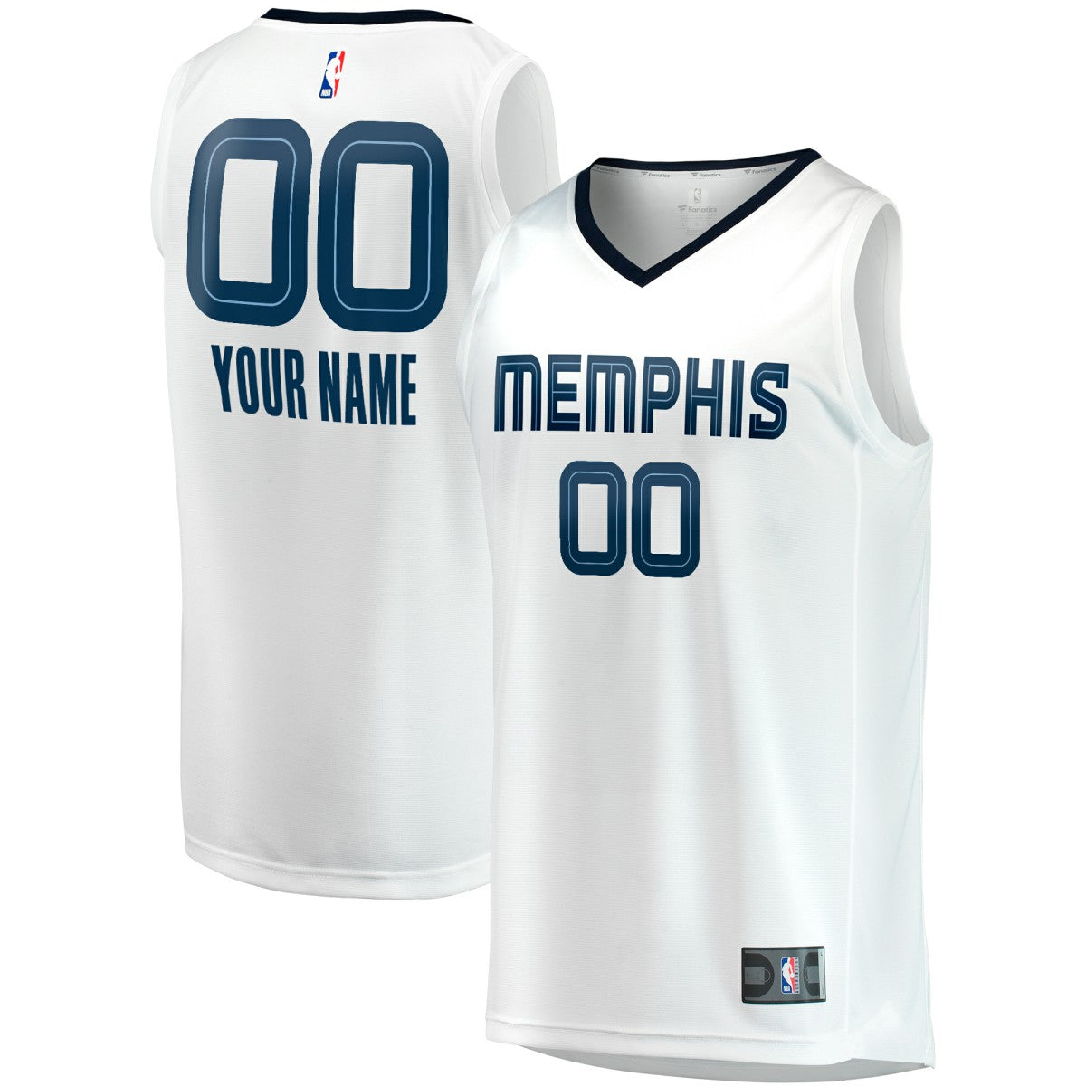 White Memphis Grizzlies Youth Fast Break Replica Custom Jersey | NBA