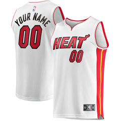 White Miami Heat Youth Fast Break Custom Replica Jersey | NBA