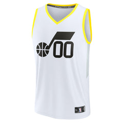 White Utah Jazz Youth Fast Break Replica Custom Jersey | NBA