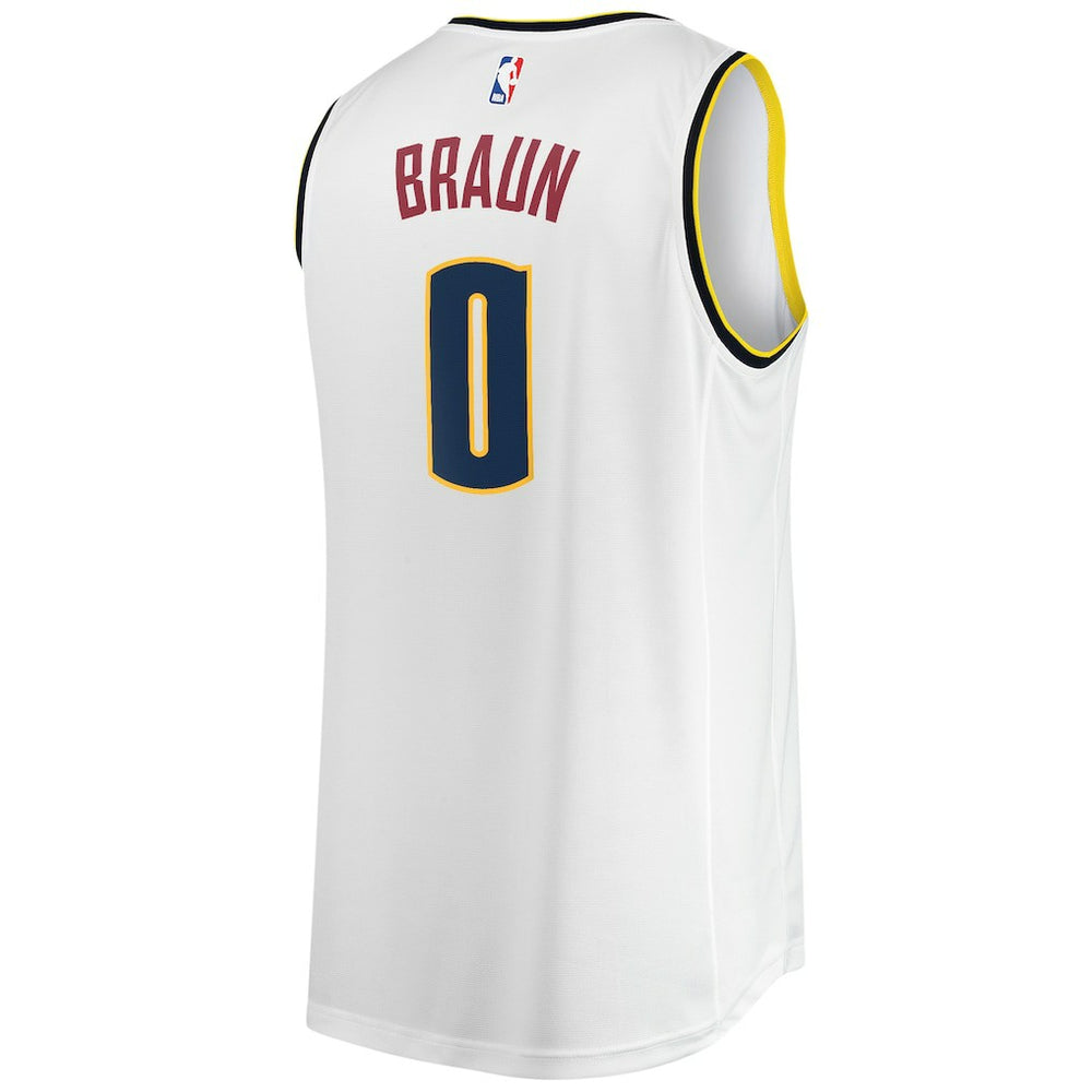 White Christian Braun Denver Nuggets Fast Break Player Jersey sale | NBA