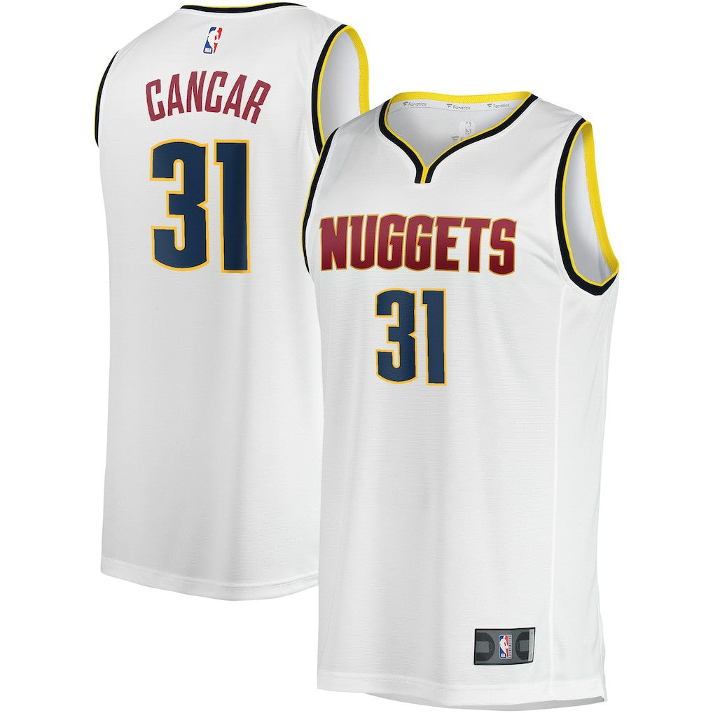 White Vlatko Cancar Denver Nuggets Fast Break Player Jersey sale | NBA