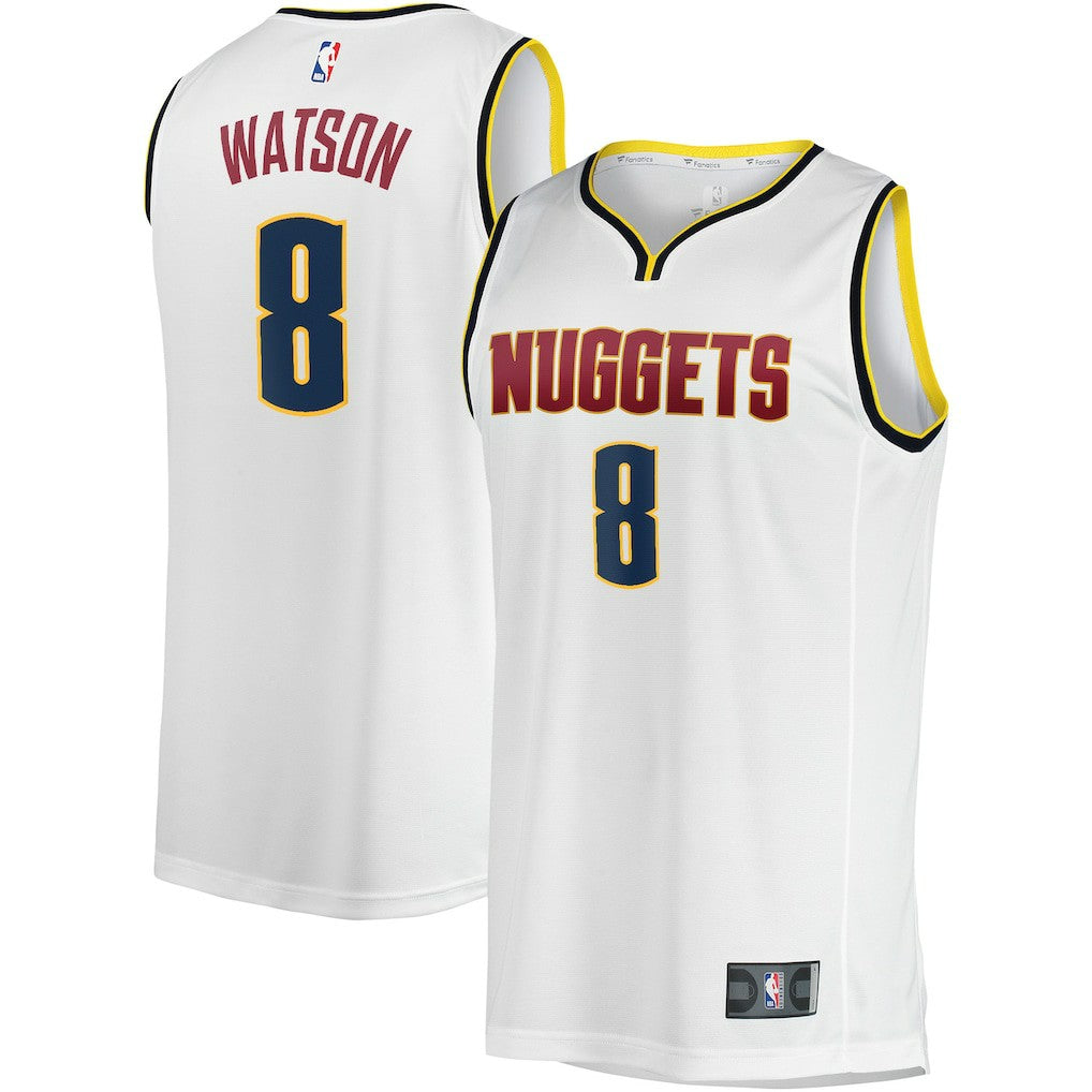 White Peyton Watson Denver Nuggets Fast Break Player Jersey sale | NBA