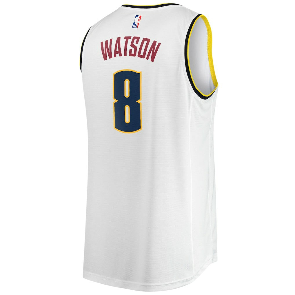 White Peyton Watson Denver Nuggets Fast Break Player Jersey sale | NBA