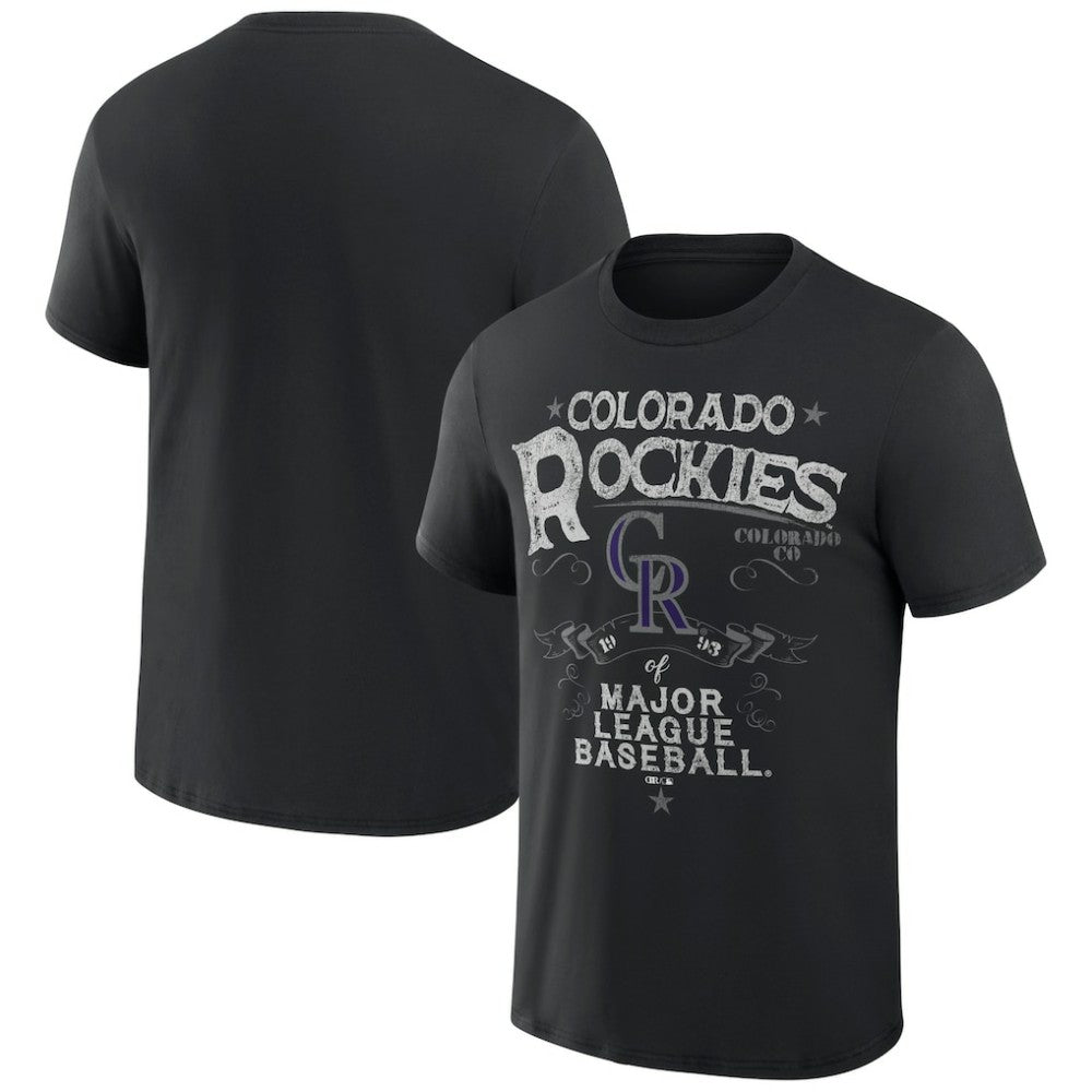 Colorado Rockies Darius Rucker Collection by Fanatics Beach Splatter T-Shirt - MLB T-shirts