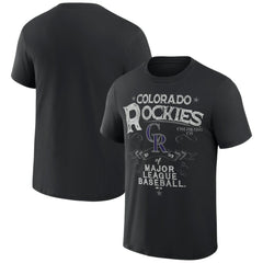 Colorado Rockies Darius Rucker Collection by Fanatics Beach Splatter T-Shirt - MLB T-shirts
