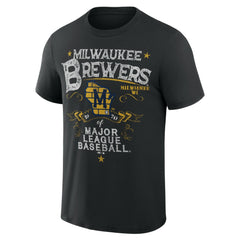 Milwaukee Brewers Darius Rucker Collection by Fanatics Beach Splatter T-Shirt - MLB T-shirts