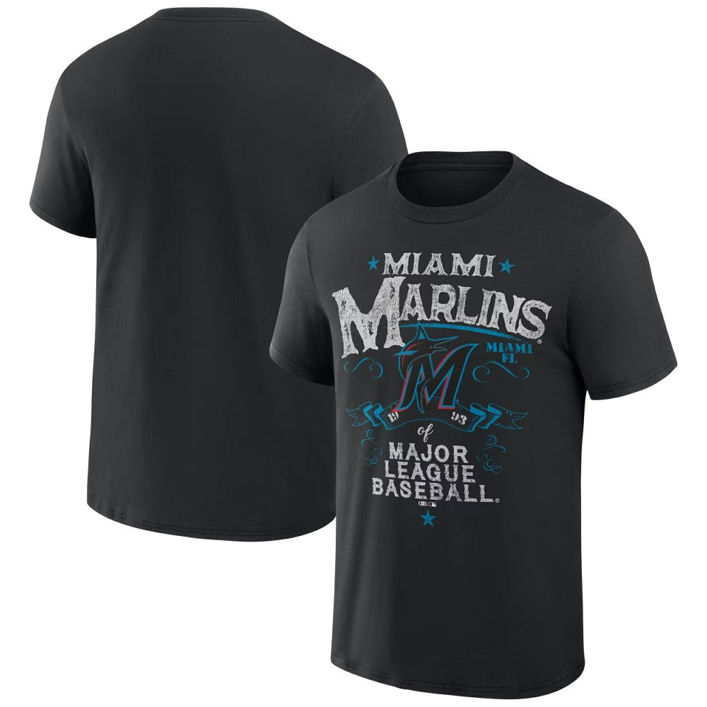 Miami Marlins Darius Rucker Collection by Fanatics Beach Splatter T-Shirt - MLB T-shirts