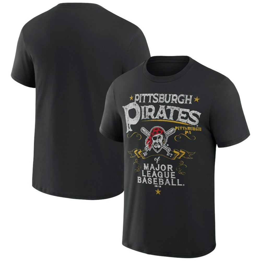 Pittsburgh Pirates Darius Rucker Collection by Fanatics Beach Splatter T-Shirt - MLB T-shirts