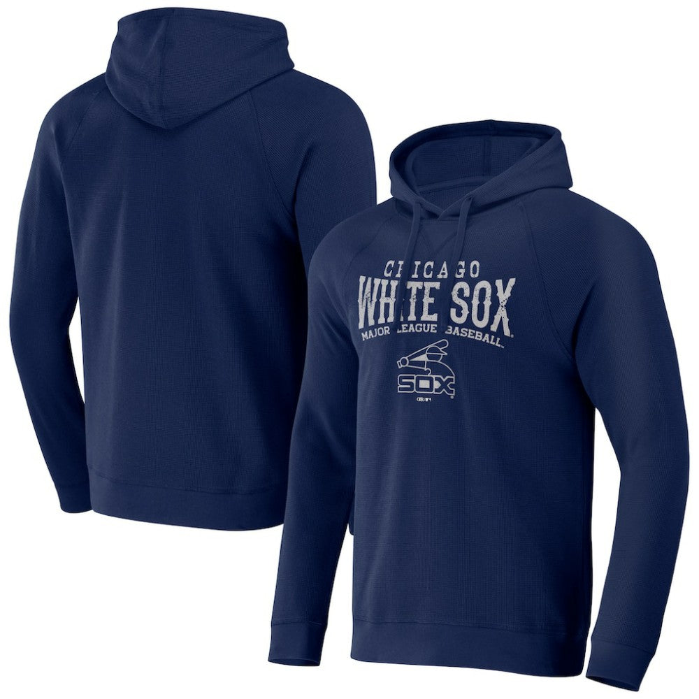 Chicago White Sox Darius Rucker Collection by Fanatics Waffle-Knit Raglan Pullover Hoodie - MLB Hoodies