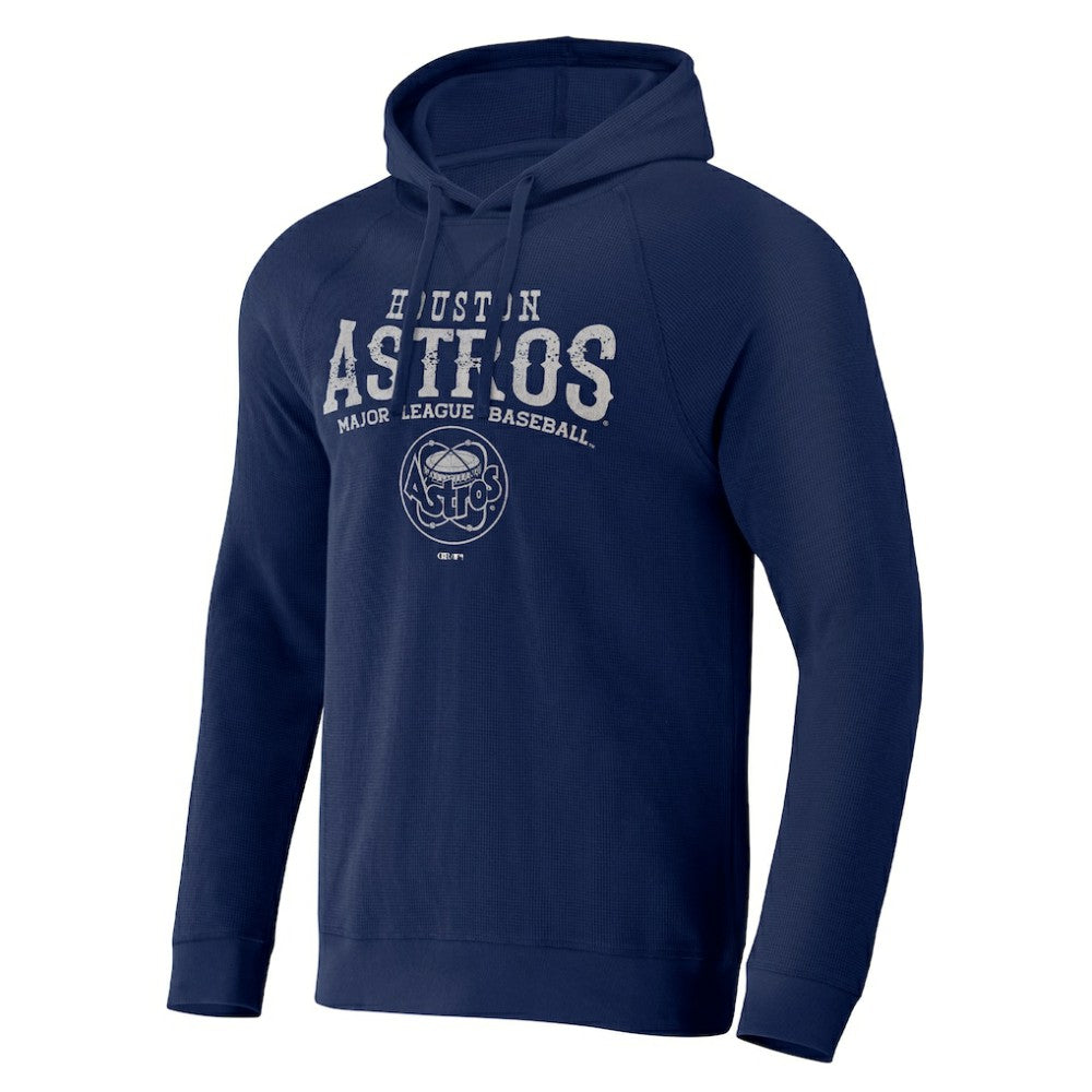 Houston Astros Darius Rucker Collection by Fanatics Waffle-Knit Raglan Pullover Hoodie - MLB Hoodies