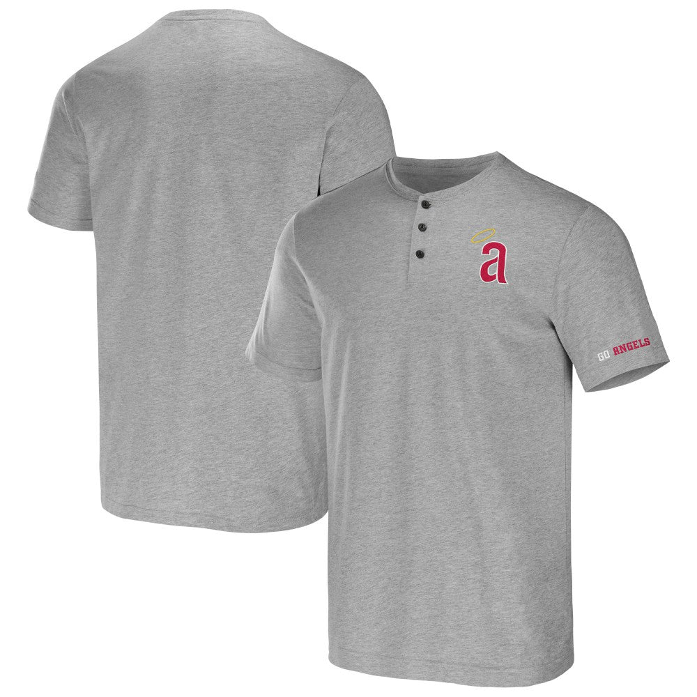 Los Angeles Angels Darius Rucker Collection by Fanatics Henley T-Shirt - MLB T-shirts