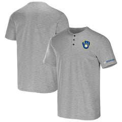 Milwaukee Brewers Darius Rucker Collection by Fanatics Henley T-Shirt - MLB T-shirts