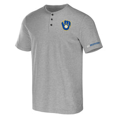 Milwaukee Brewers Darius Rucker Collection by Fanatics Henley T-Shirt - MLB T-shirts