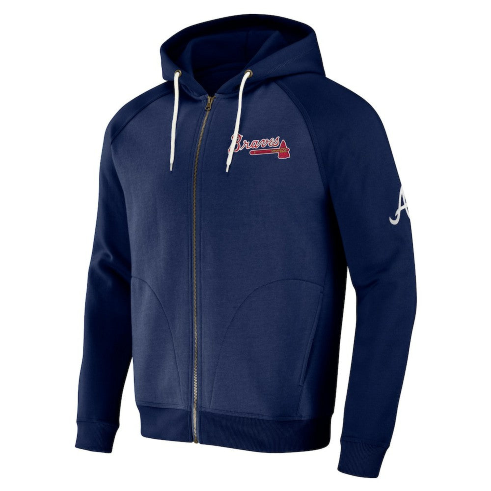 Atlanta Braves Darius Rucker Collection by Fanatics Raglan Full-Zip Hoodie - MLB Hoodies