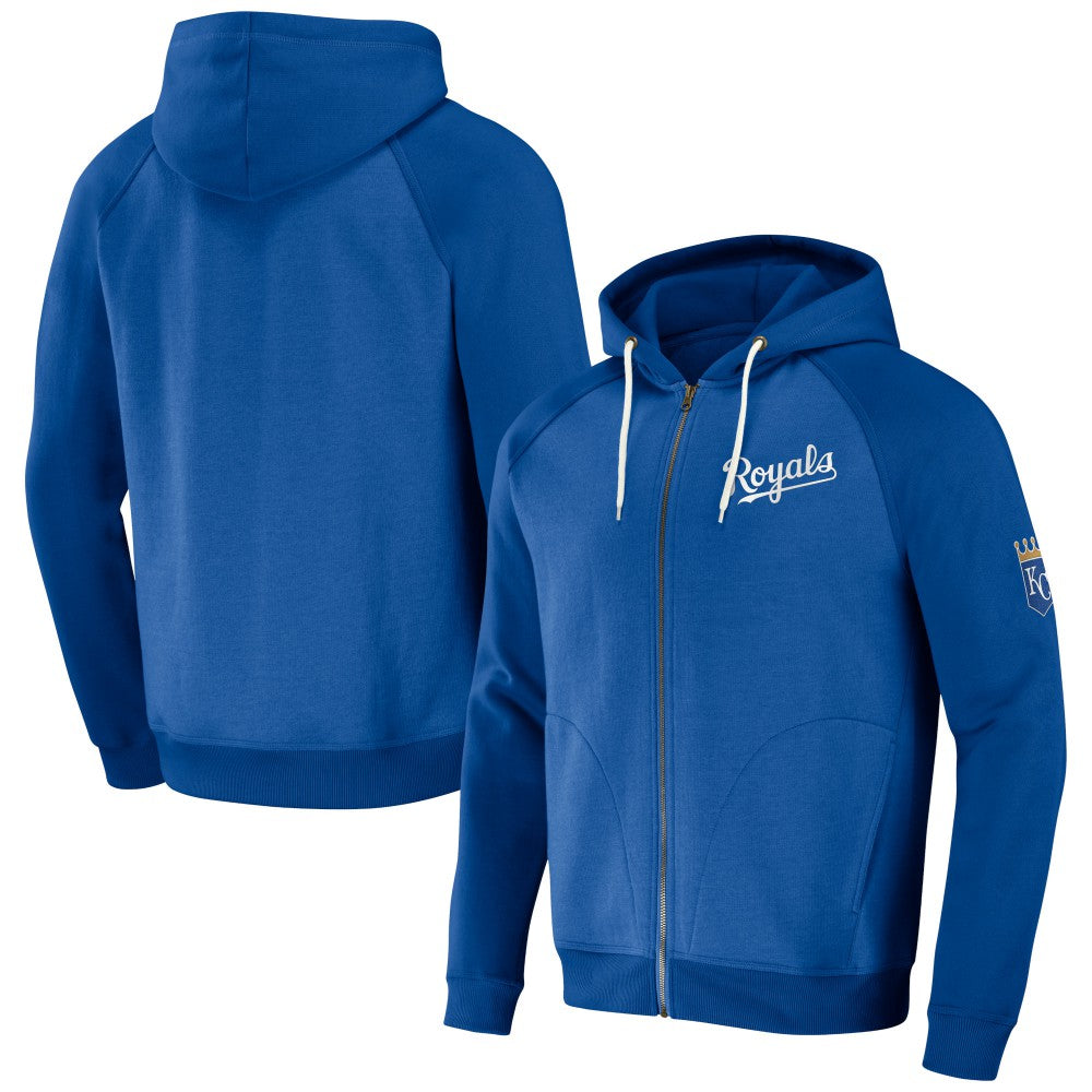 Kansas City Royals Darius Rucker Collection by Fanatics Raglan Full-Zip Hoodie - MLB Hoodies