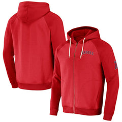 Los Angeles Angels Darius Rucker Collection by Fanatics Raglan Full-Zip Hoodie - MLB Hoodies