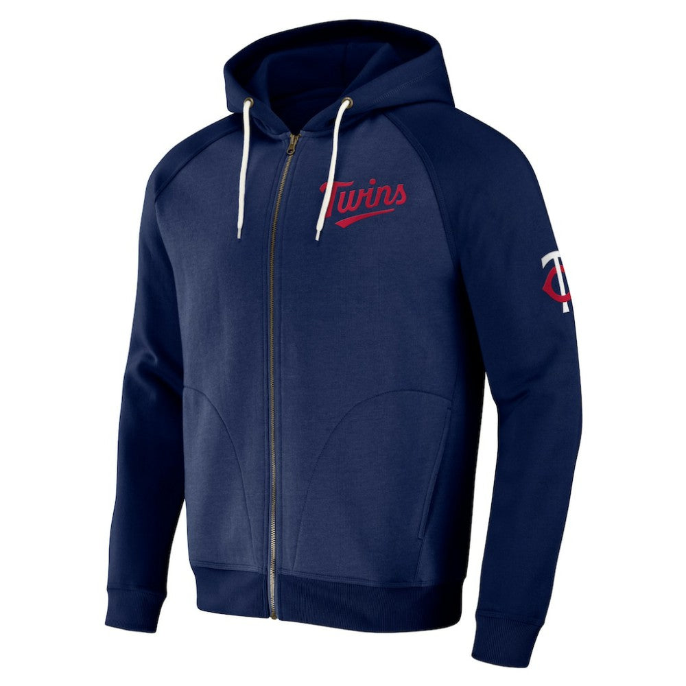 Minnesota Twins Darius Rucker Collection by Fanatics Raglan Full-Zip Hoodie - MLB Hoodies
