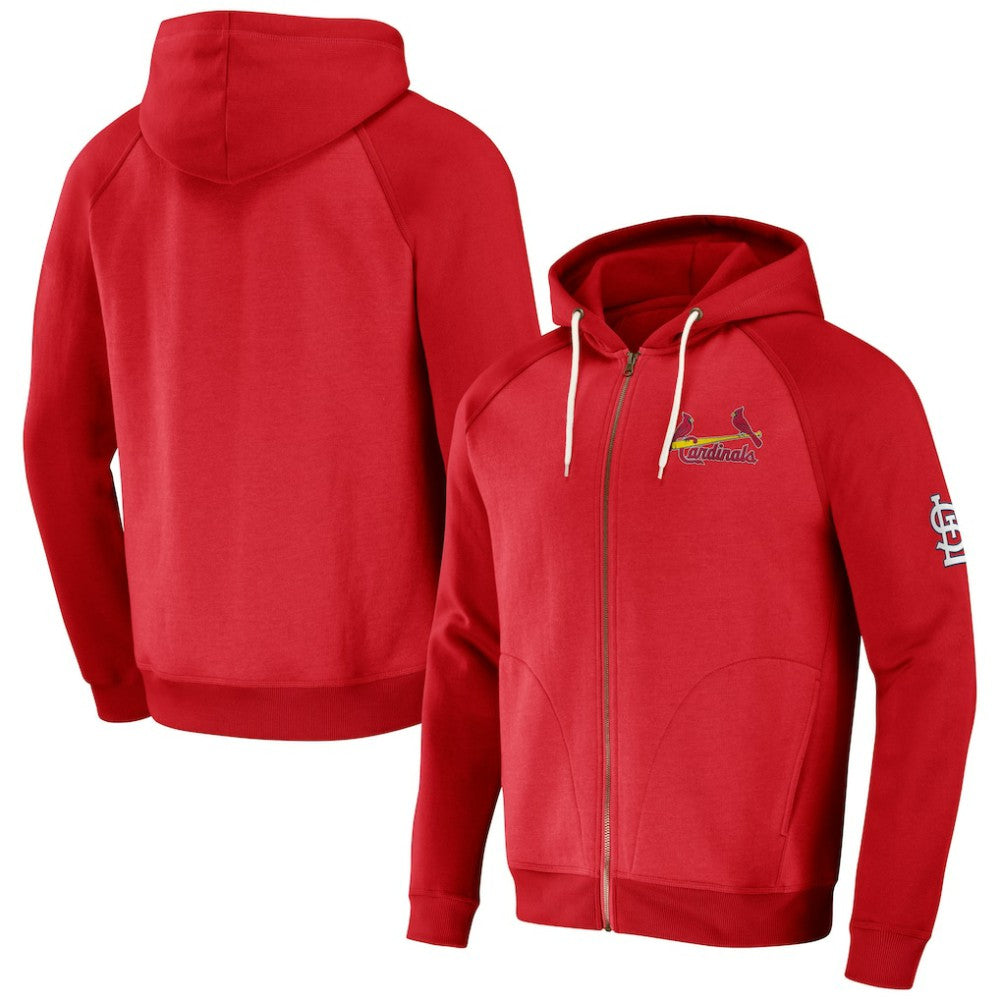 St. Louis Cardinals Darius Rucker Collection by Fanatics Raglan Full-Zip Hoodie - MLB Hoodies