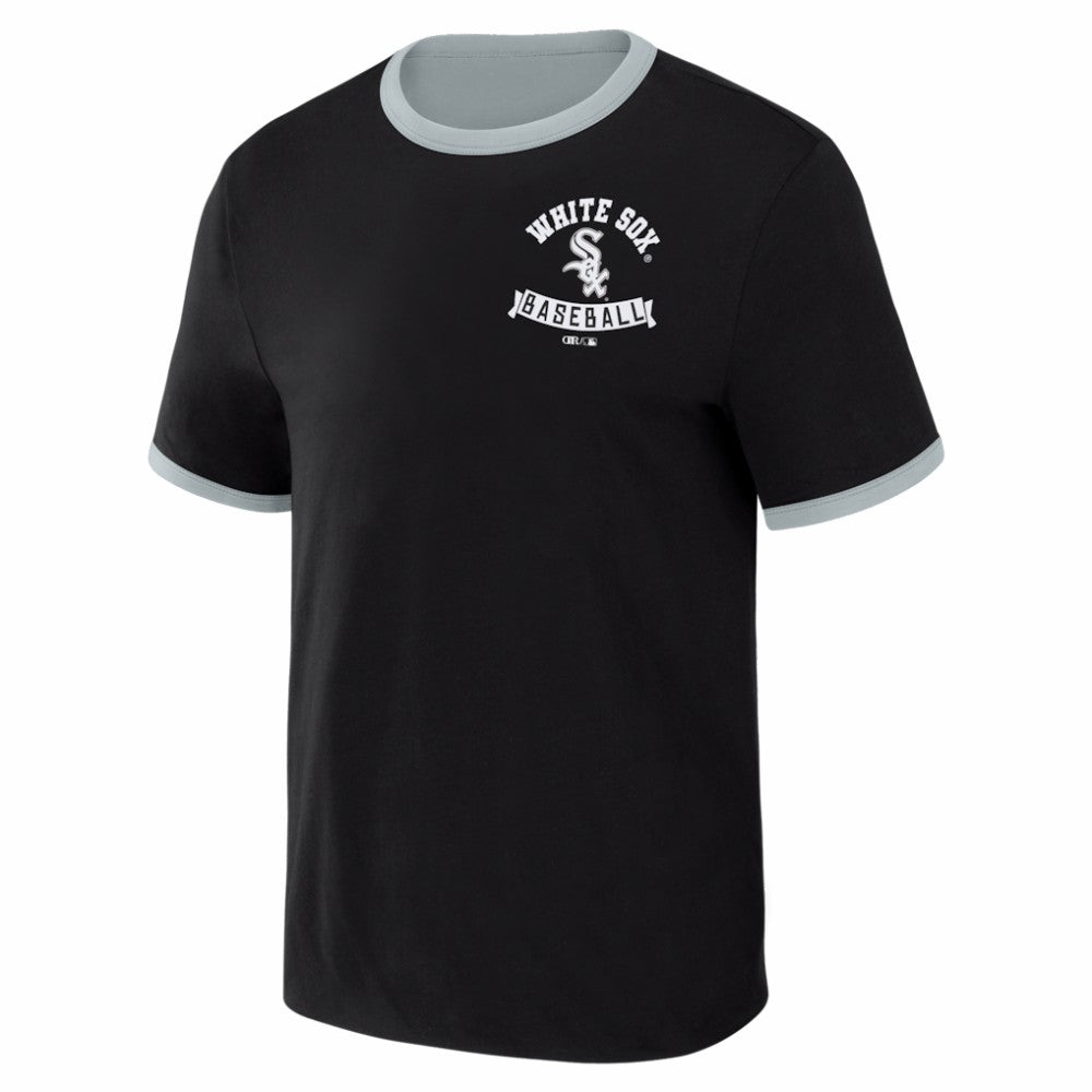 Chicago White Sox Darius Rucker Collection by Fanatics Two-Way Ringer Reversible T-Shirt - MLB T-shirts