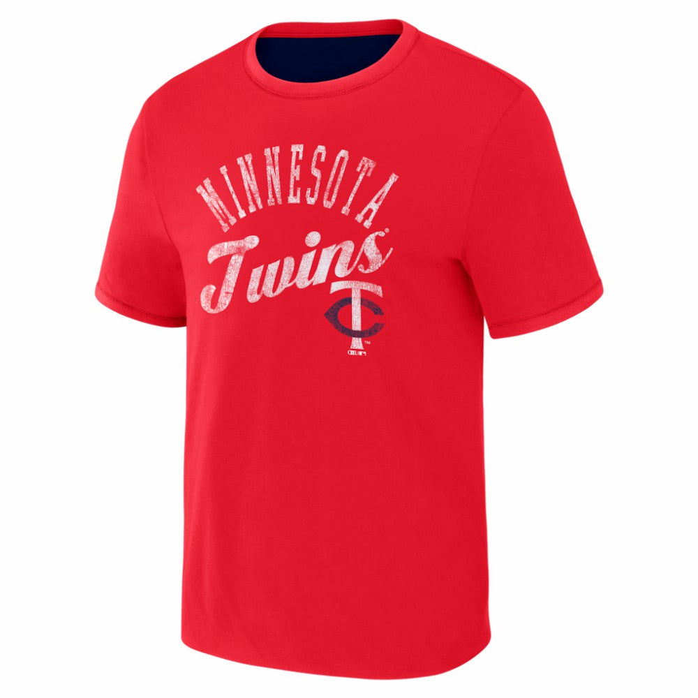 Minnesota Twins Darius Rucker Collection by Fanatics Two-Way Ringer Reversible T-Shirt - MLB T-shirts
