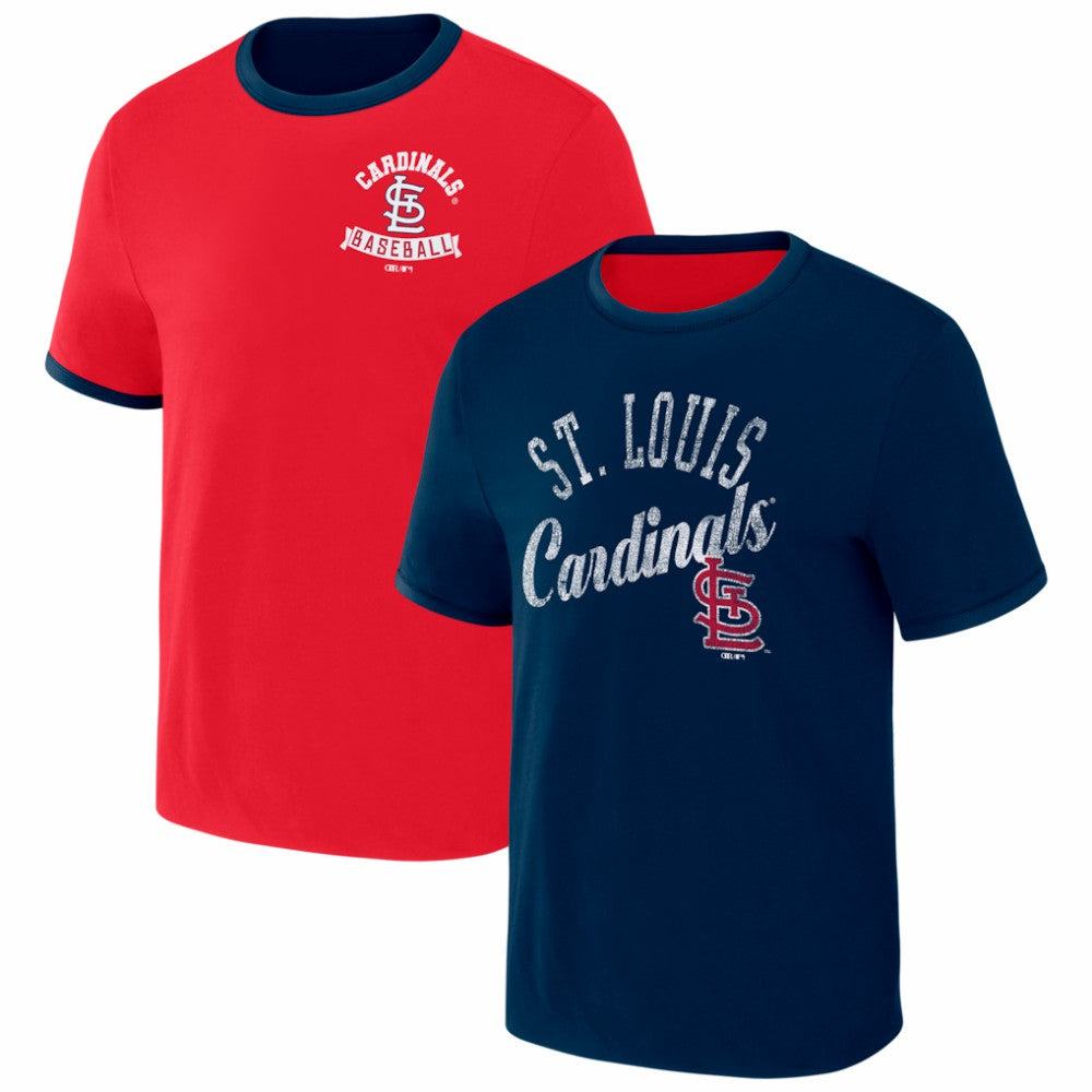 St. Louis Cardinals Darius Rucker Collection by Fanatics Two-Way Ringer Reversible T-Shirt - MLB T-shirts