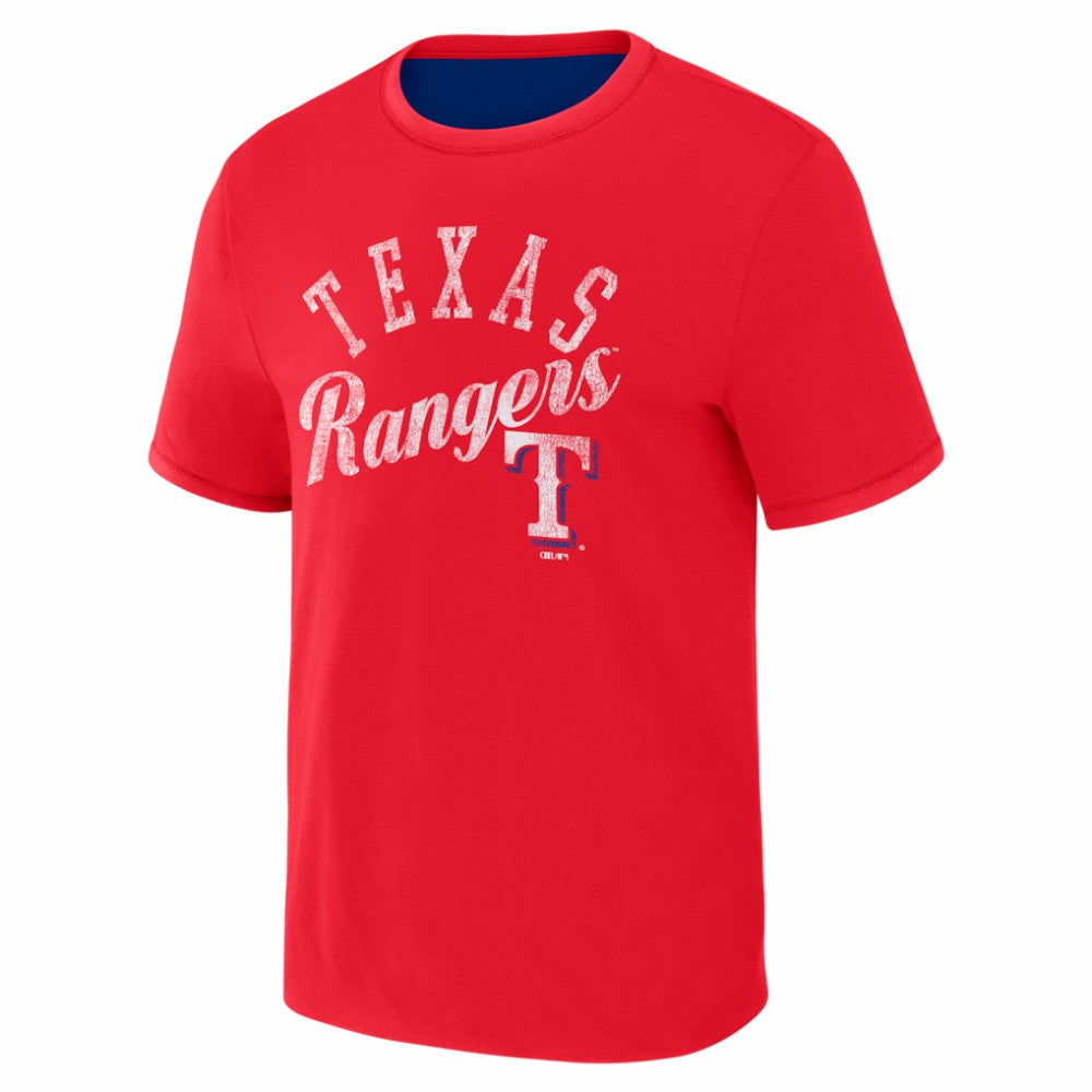 Texas Rangers Darius Rucker Collection by Fanatics Two-Way Ringer Reversible T-Shirt - MLB T-shirts