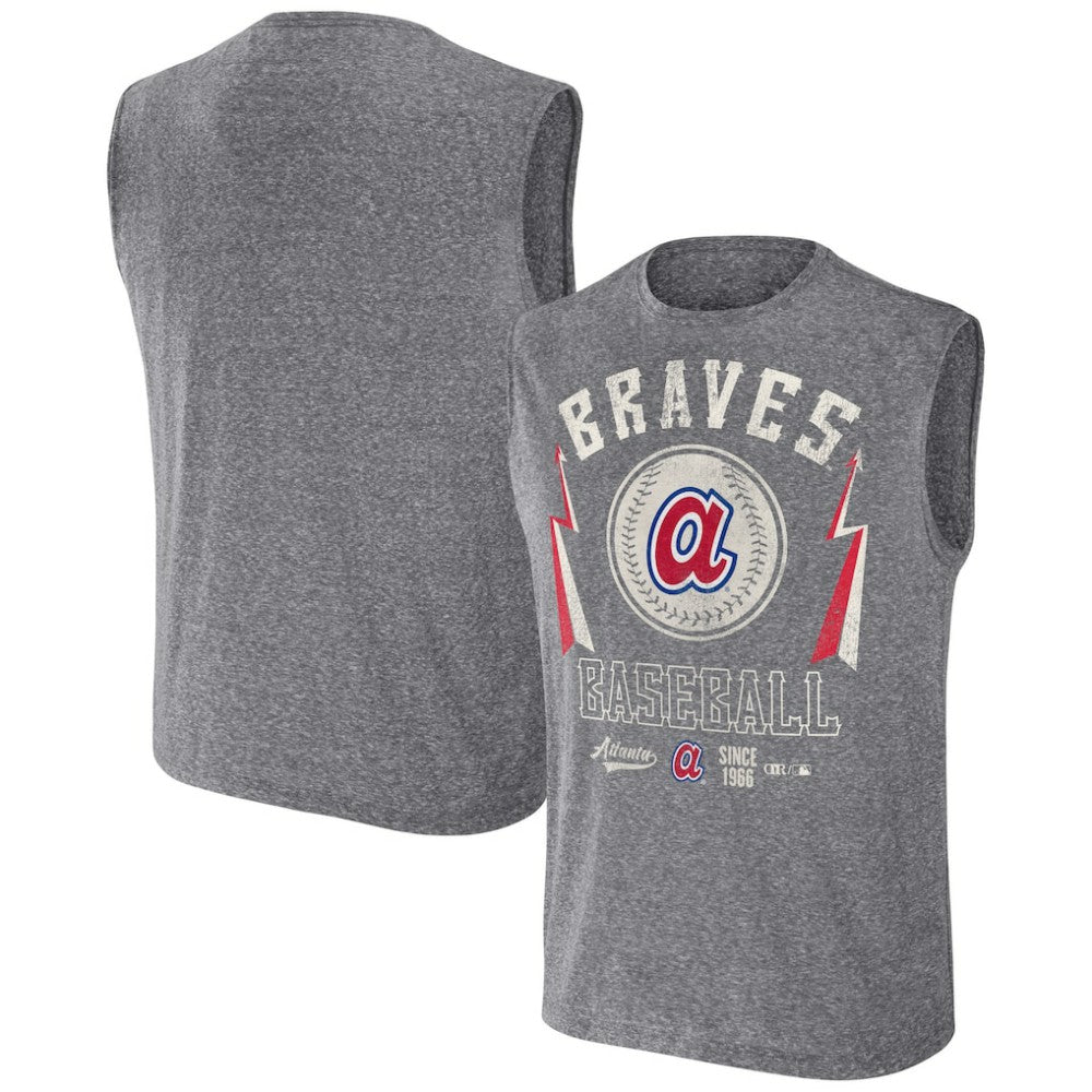 Atlanta Braves Darius Rucker Collection by Fanatics Relaxed-Fit Muscle Tank Top - MLB Tanks