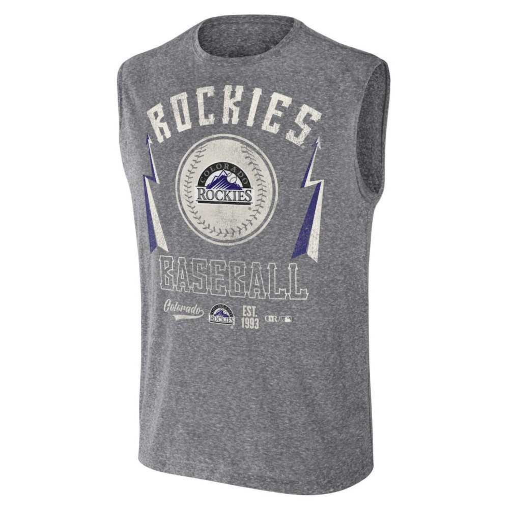 Colorado Rockies Darius Rucker Collection by Fanatics Relaxed-Fit Muscle Tank Top - MLB Tanks