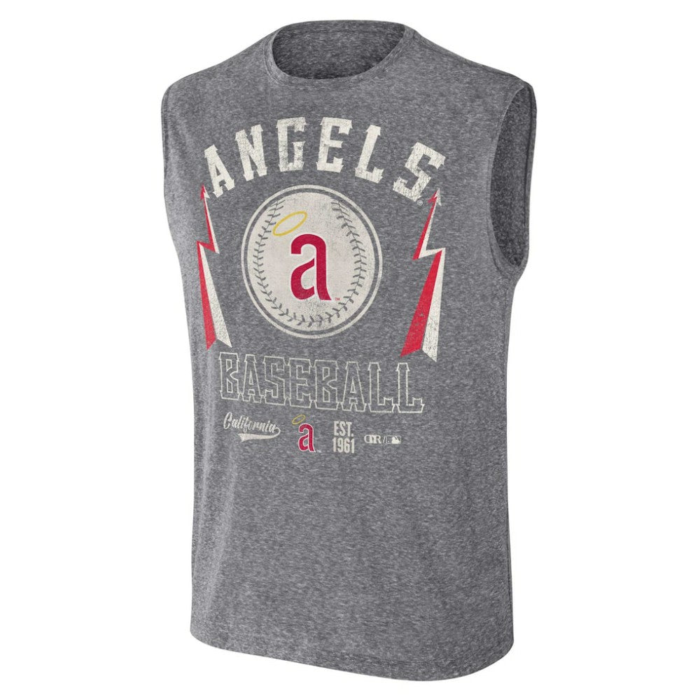 Los Angeles Angels Darius Rucker Collection by Fanatics Relaxed-Fit Muscle Tank Top - MLB Tanks