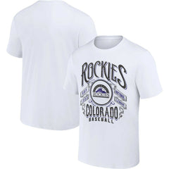 Colorado Rockies Darius Rucker Collection by Fanatics Distressed Rock T-Shirt - MLB T-shirts