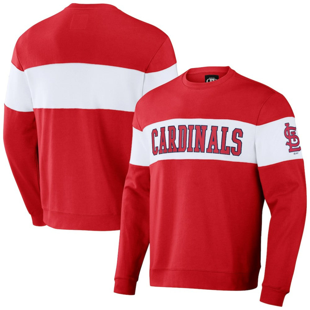 St. Louis Cardinals Darius Rucker Collection by Fanatics Stripe Pullover Sweatshirt - MLB Pullover