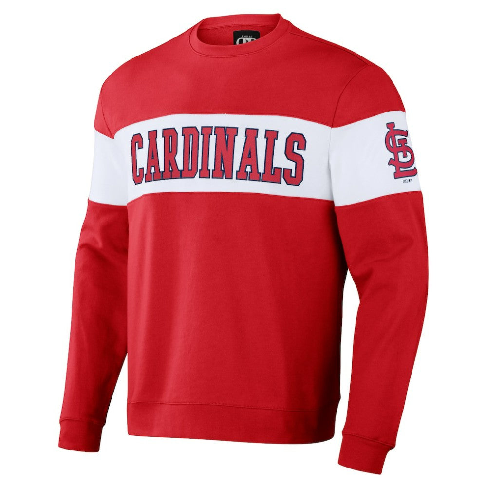 St. Louis Cardinals Darius Rucker Collection by Fanatics Stripe Pullover Sweatshirt - MLB Pullover