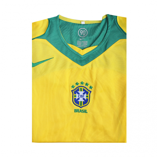 Ronaldo #9 Retro Brazil Home Jersey 2004