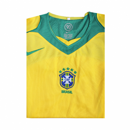Ronaldo #9 Retro Brazil Home Jersey 2004