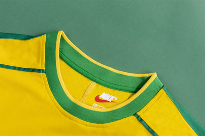 Ronaldo #9 Retro Brazil Home Jersey World Cup 1998