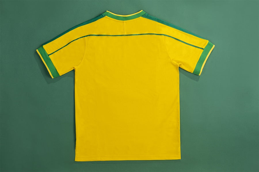 DENILSON #19 Retro Brazil Home Jersey World Cup 1998