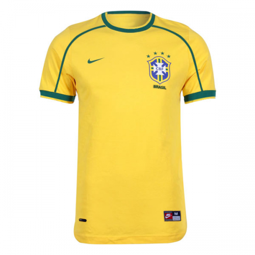 RIVALDO #10 Retro Brazil Home Jersey World Cup 1998