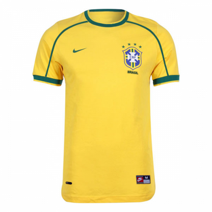 RIVALDO #10 Retro Brazil Home Jersey World Cup 1998