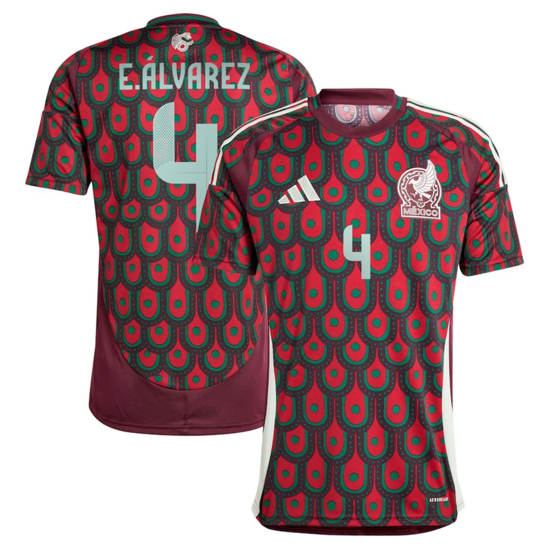 E.ÁLVAREZ #4 Mexico Home Jersey Copa America