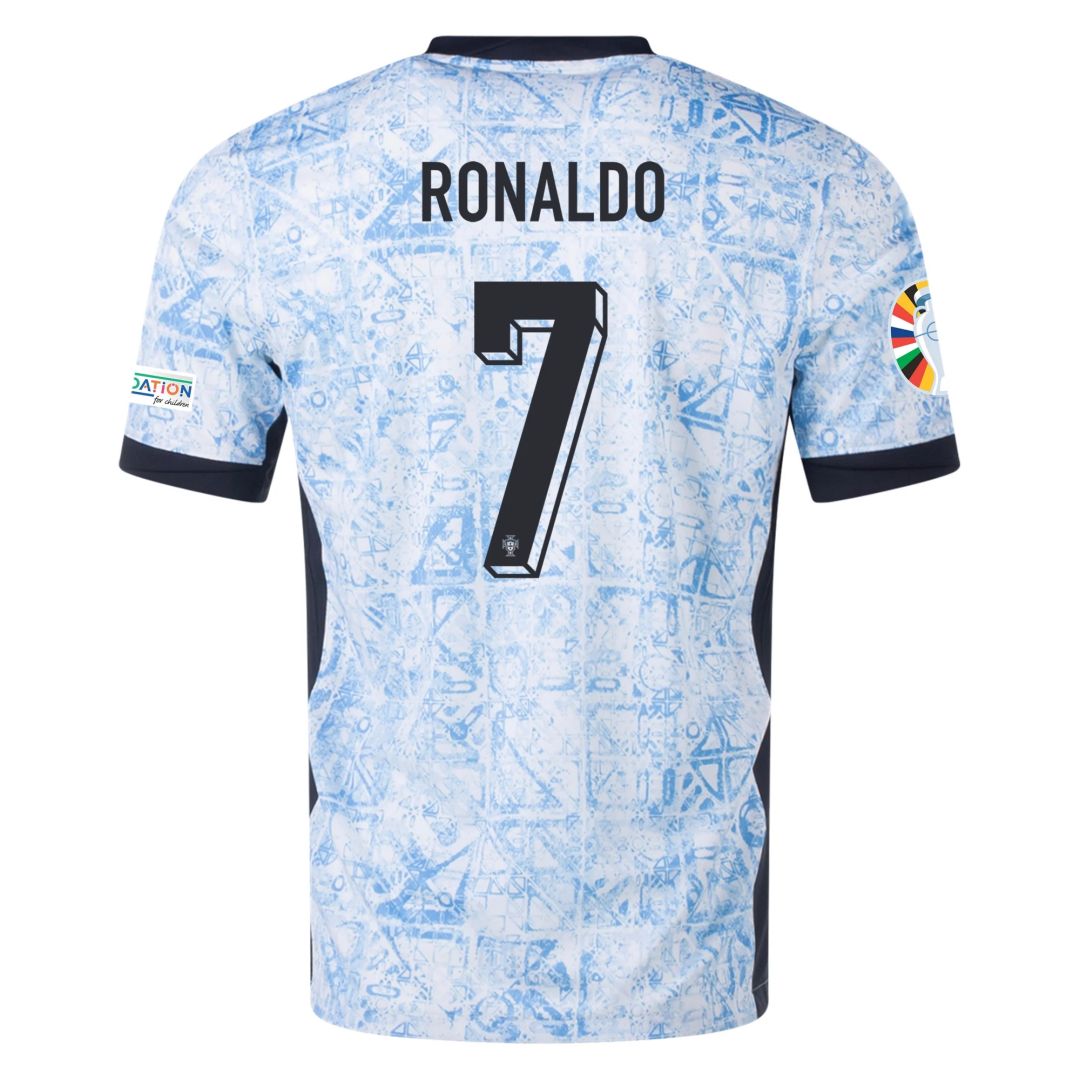 Ronaldo #7 Portugal Away Jersey Euro