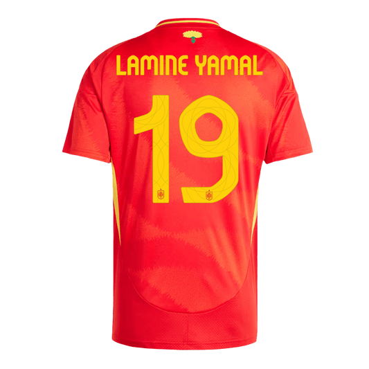 LAMINE YAMAL #19 Spain Home Jersey Euro - [Super Replica]